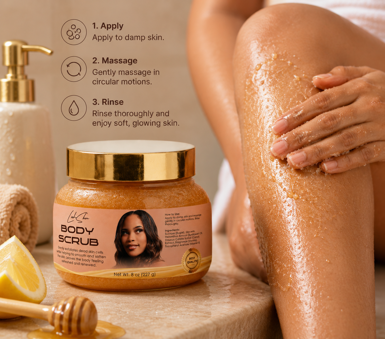 Golden Radiance Body Scrub - Image 2