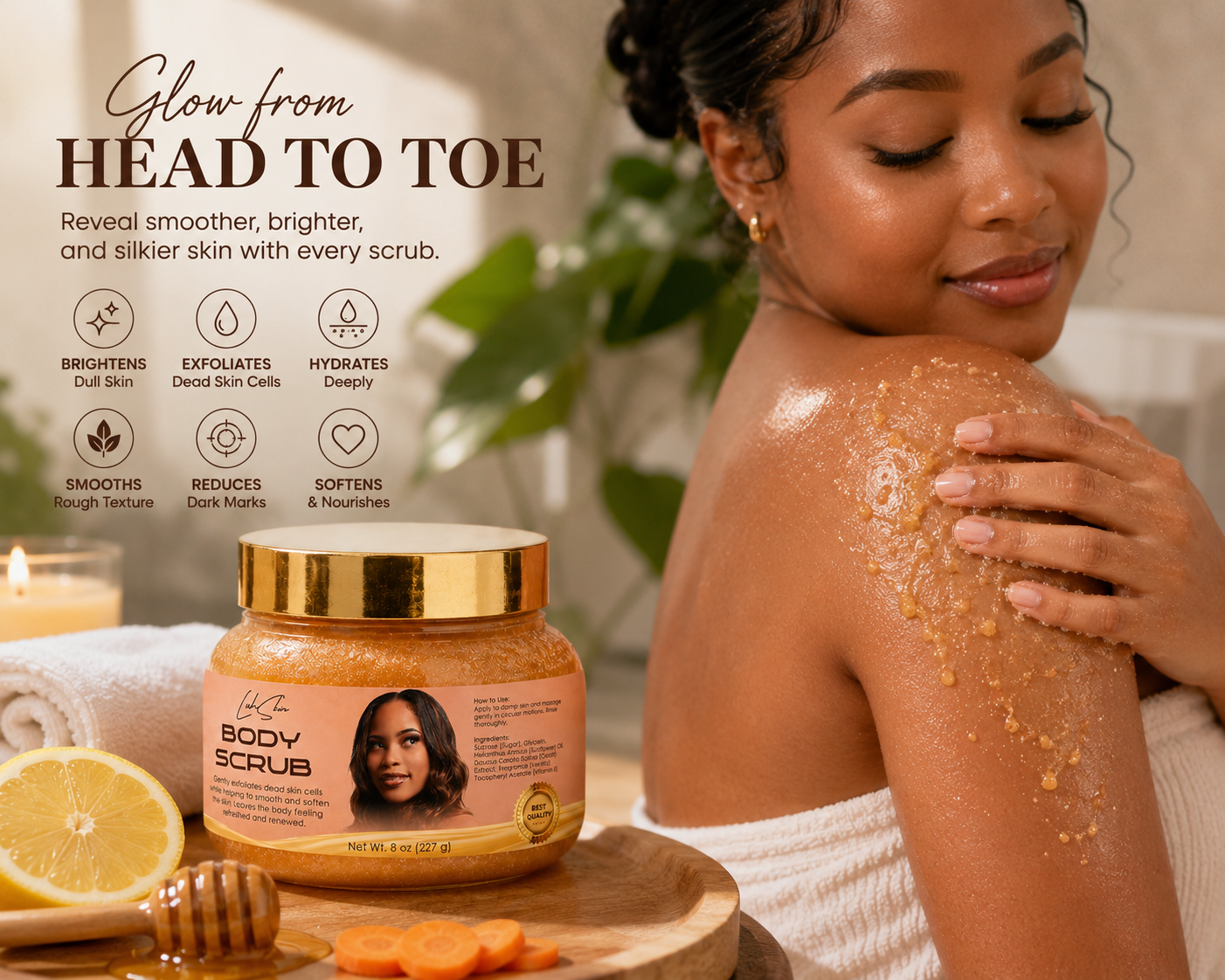 Golden Radiance Body Scrub - Image 3